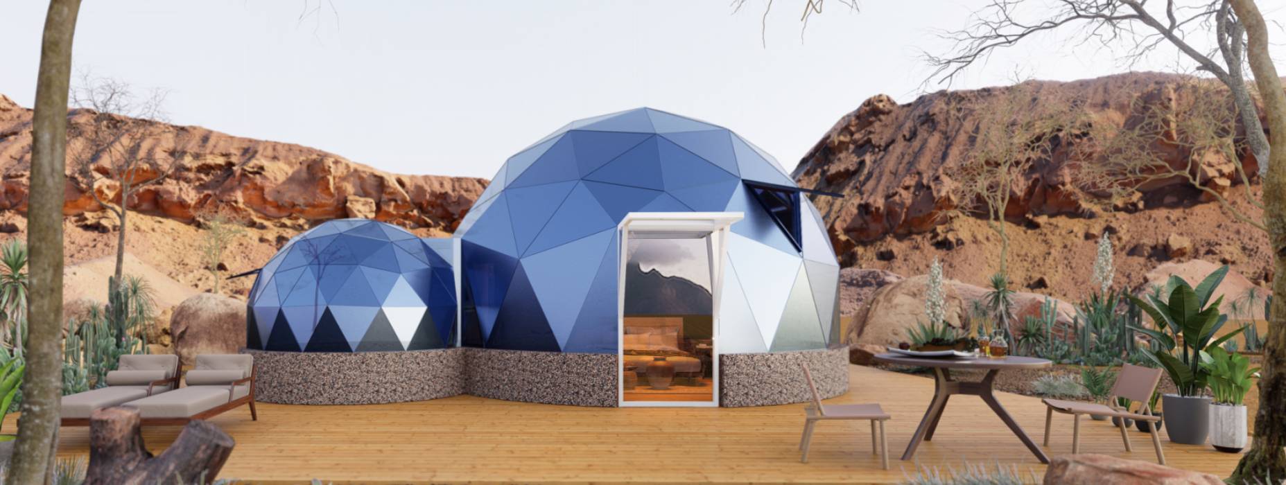 神池县球形智能光伏玻璃星空房